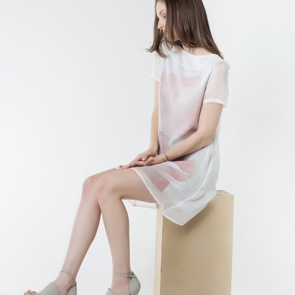 Silk Layered Dress - Picture 3 of 5